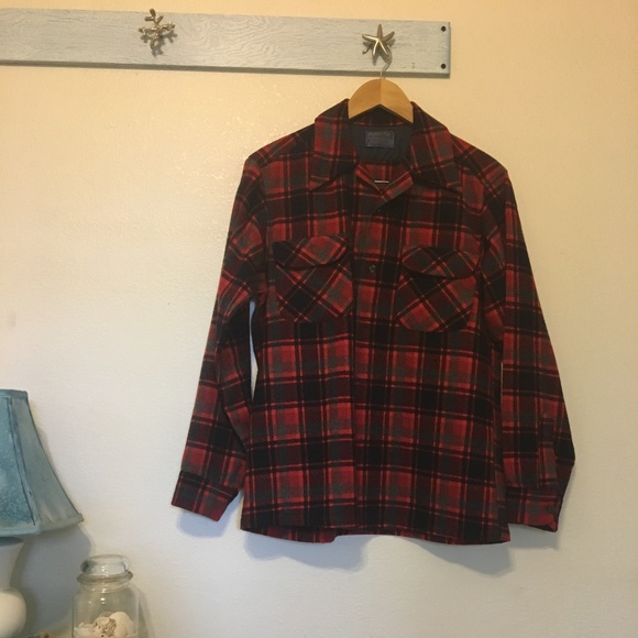 Pendleton Other - 100% Wool Plaid Pendleton Button Down Shirt